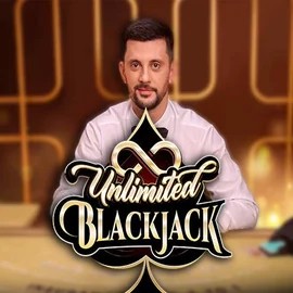 Unlimited Blackjack logo – Live Casino by Ezugi at Spinmacho Casino